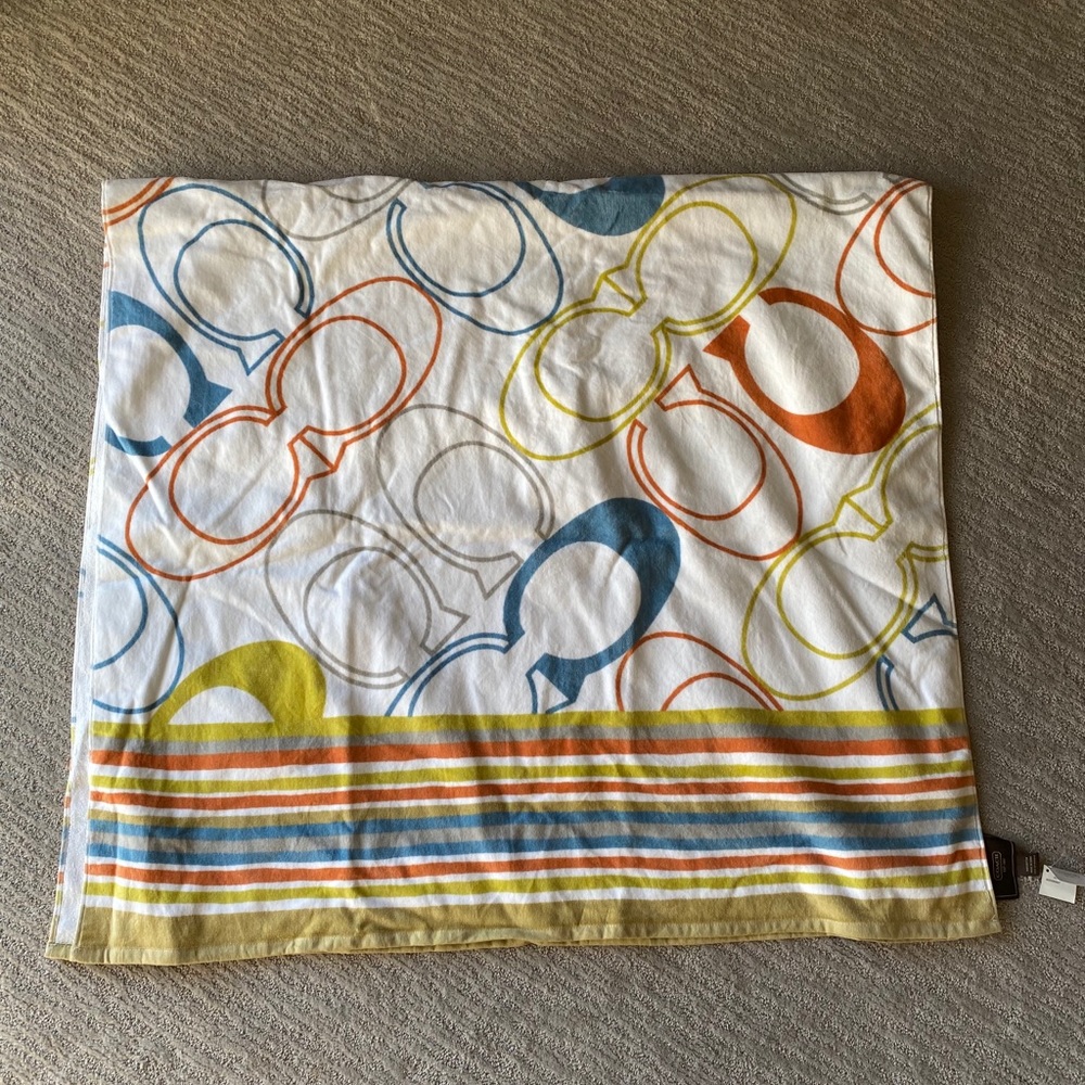 New with tags Coach Beach Towel